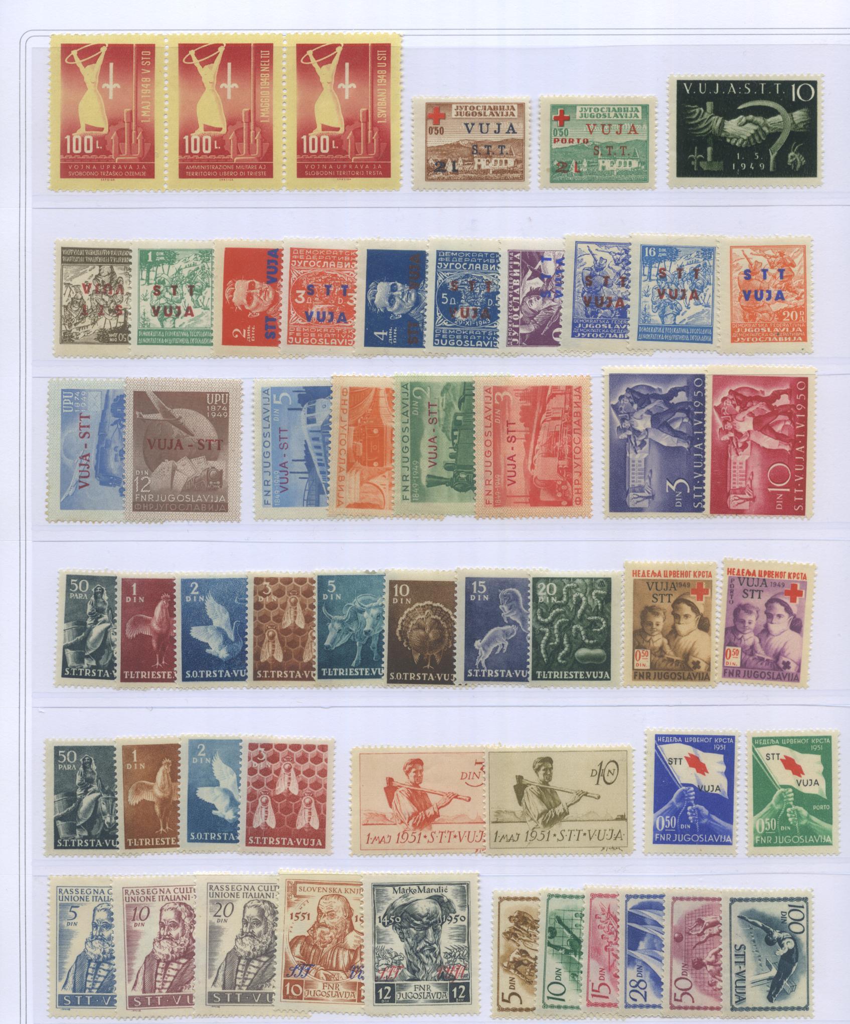 Scansione lotto: TRIESTE 1948/54 ZONA B COMPLETA **