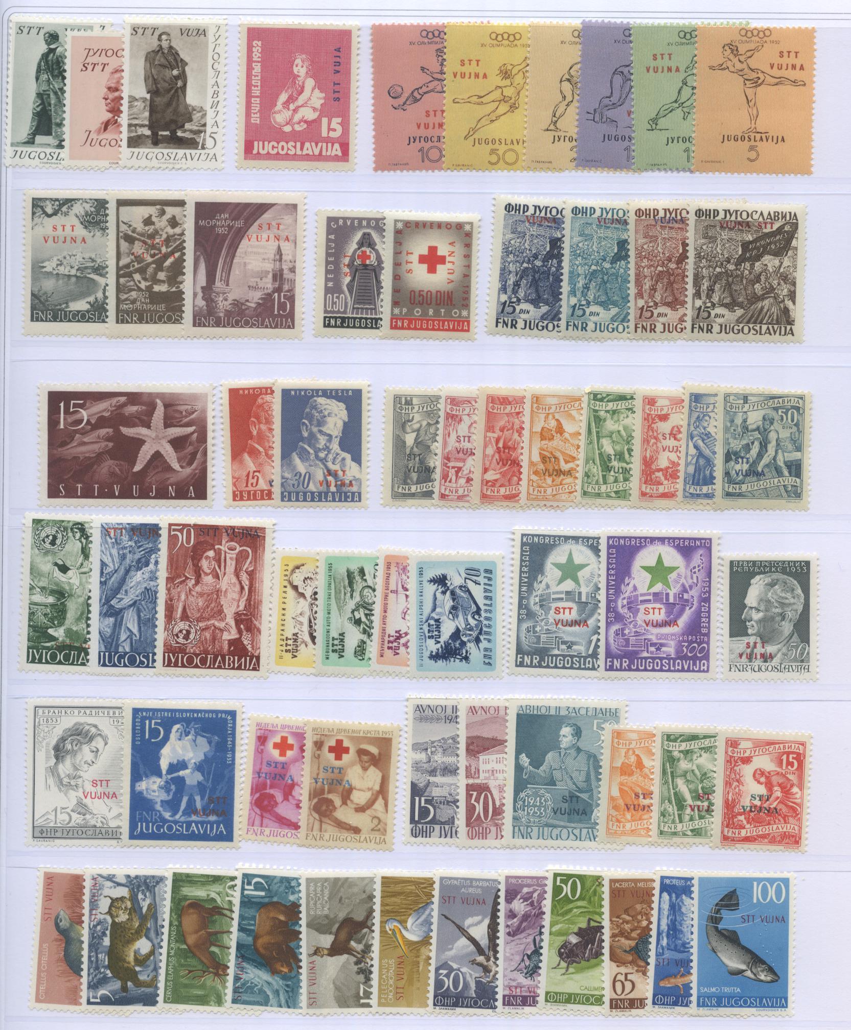 Scansione lotto: TRIESTE 1948/54 ZONA B COMPLETA **