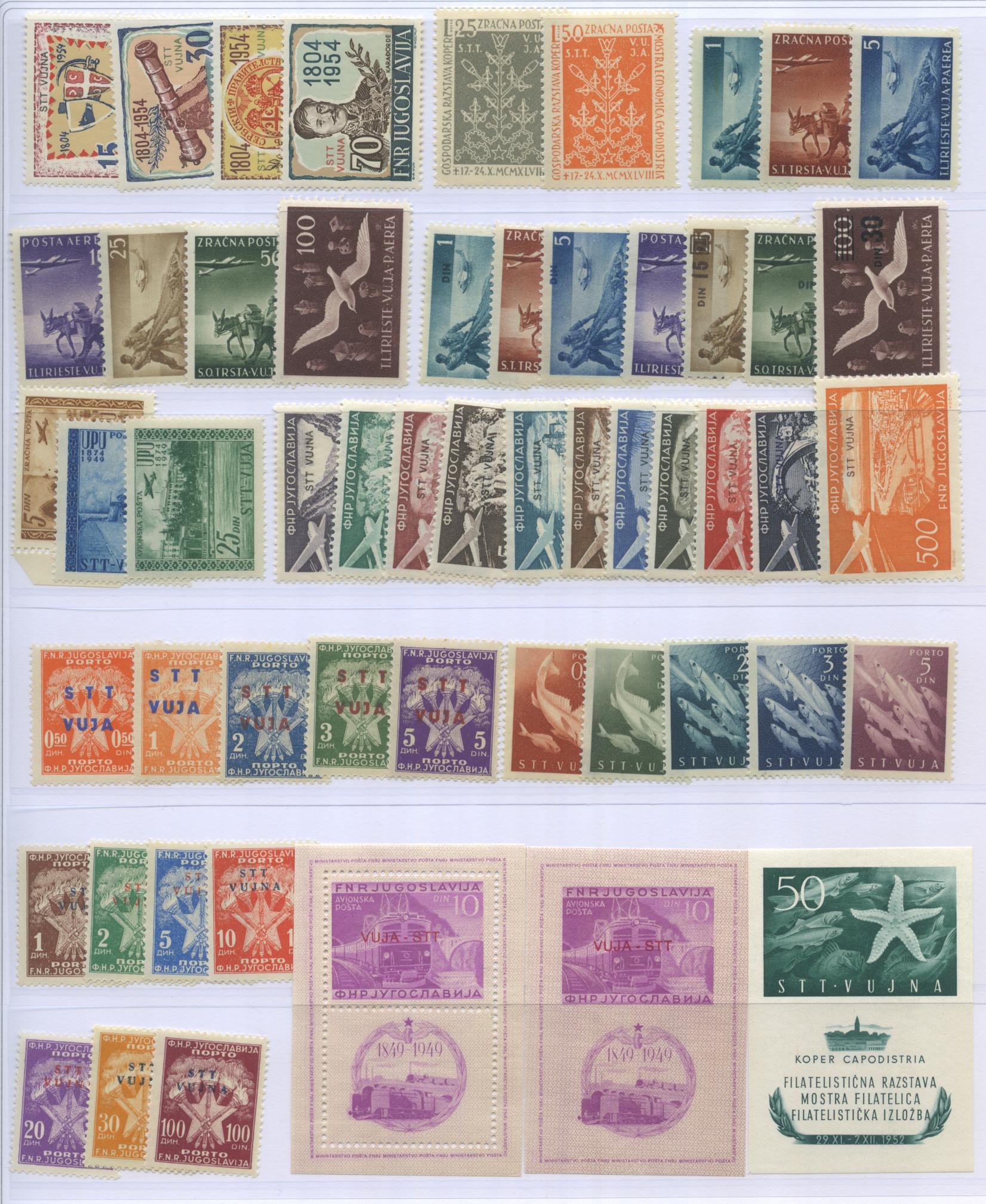 Scansione lotto: TRIESTE 1948/54 ZONA B COMPLETA **