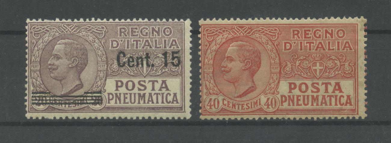 Scansione lotto: REGNO 1925 POSTA PNEUMATICA 2V. **