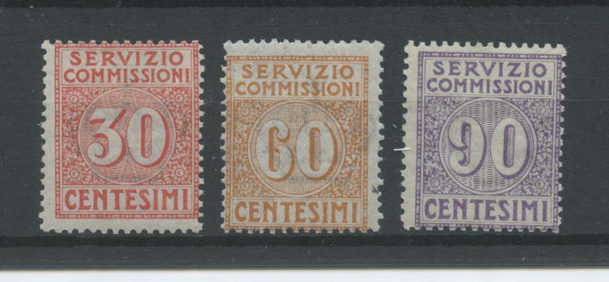 Scansione lotto: REGNO 1913 COMMISSIONI 3V. 3 **