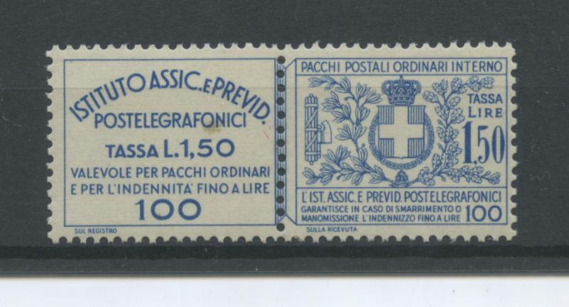 Scansione lotto: REGNO 1936 ASSICURATIVO L.1,50 **