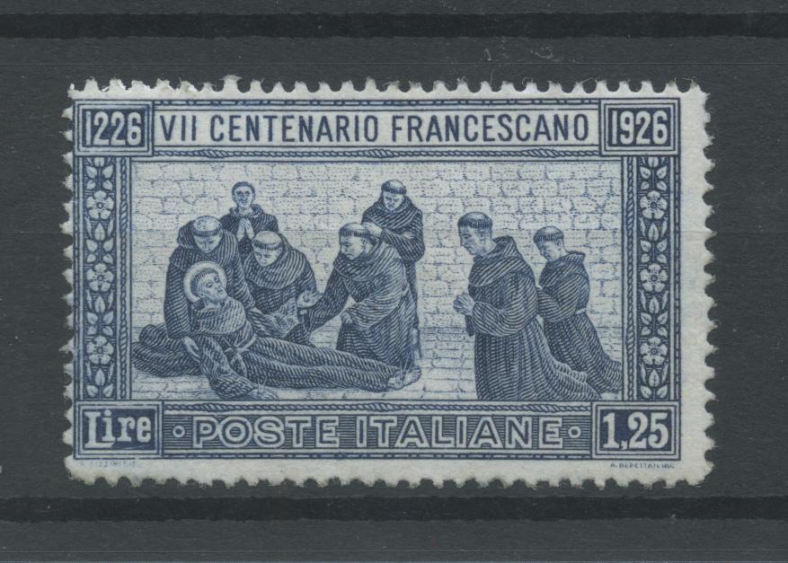 Scansione lotto: REGNO 1926 S. FRANCESCO RARO 7 **  CERT.