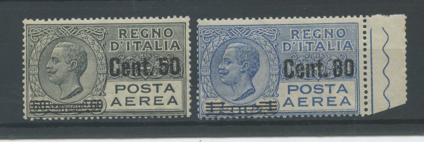 Scansione lotto: REGNO 1927 POSTA AEREA SOVR. 2V. 3 ** CENTRATO