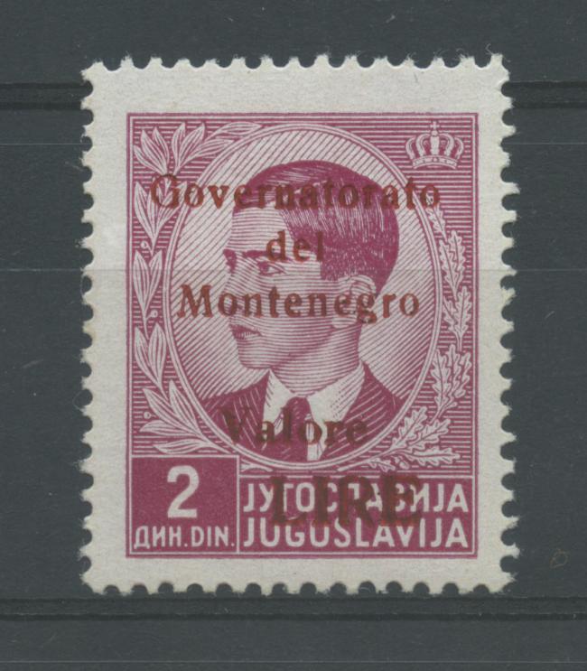 Scansione lotto: OCCUPAZIONI MONTENEGRO 1942 N.52 *  CERT.