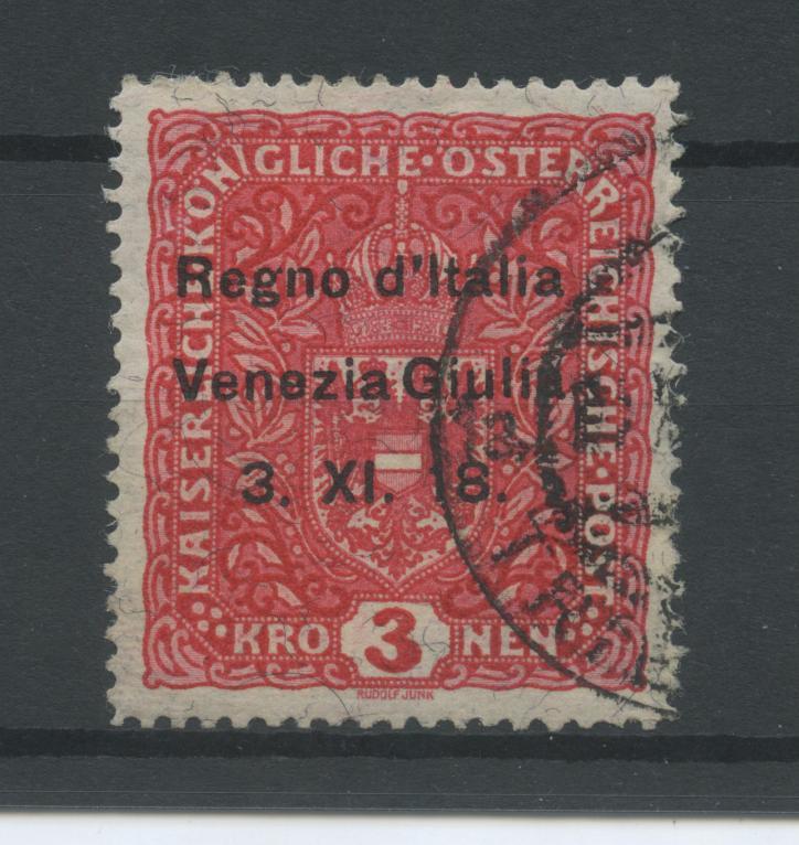 Scansione lotto: OCCUPAZIONI VENEZIA GIULIA 1918 3K. US. CERT.