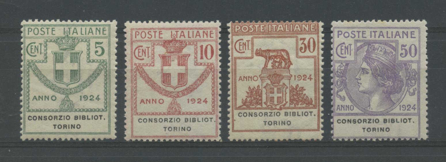 Scansione lotto: REGNO 1924 ENTI C.B.T. 4V. 2 **  CERT.