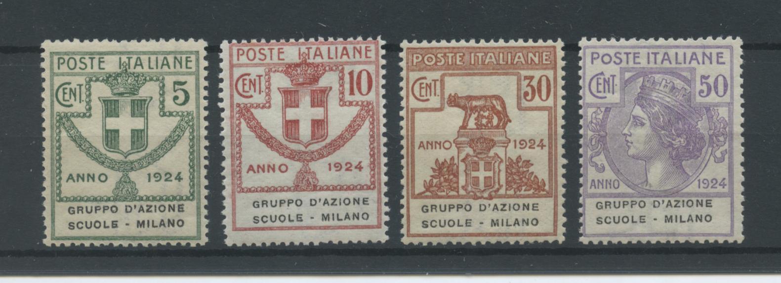 Scansione lotto: REGNO 1924 ENTI G.A.S.M. 4V. 3 **  CERT.