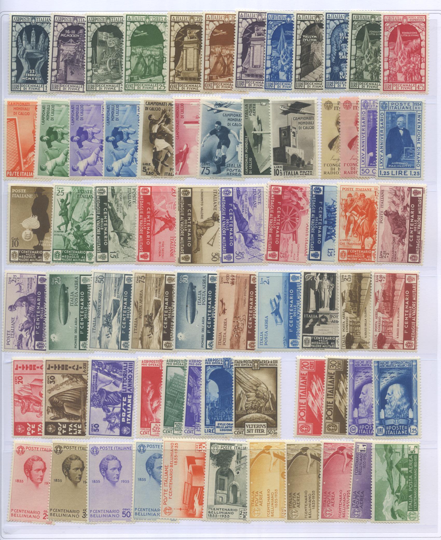 Scansione lotto: REGNO 1910/42 COLLEZIONE CPL. **  CERT.