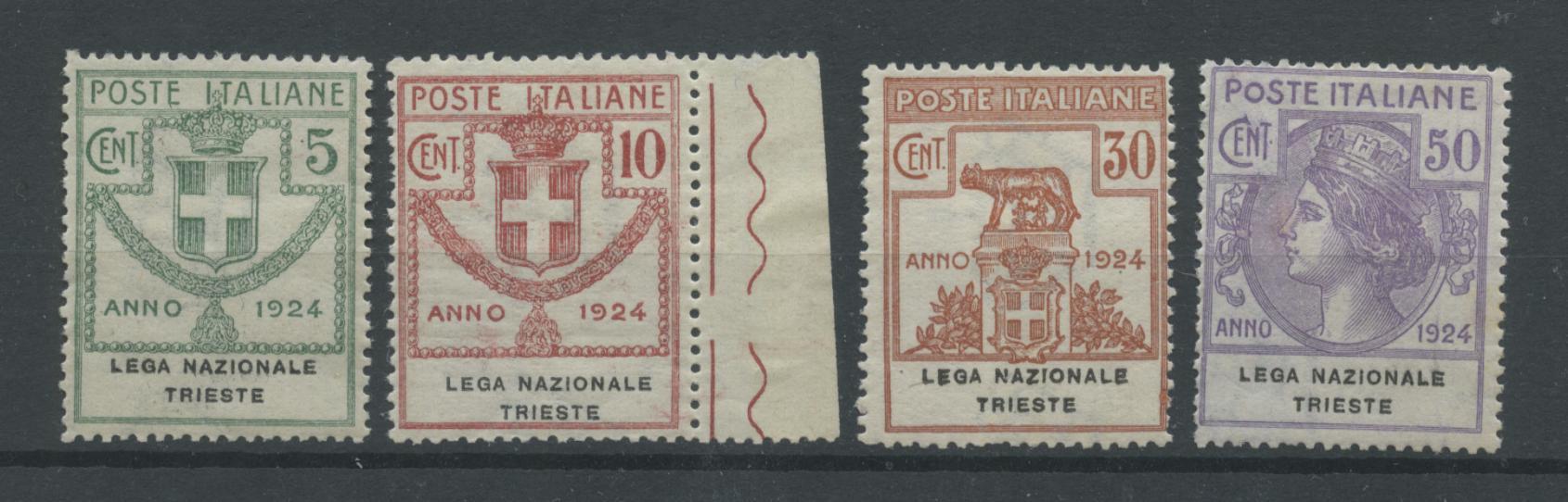 Scansione lotto: REGNO 1924 ENTI L.N.T. 4V. 3 **  CERT.