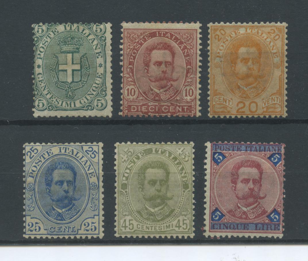 Scansione lotto: REGNO 1891/6 UMBERTO I 6V. *