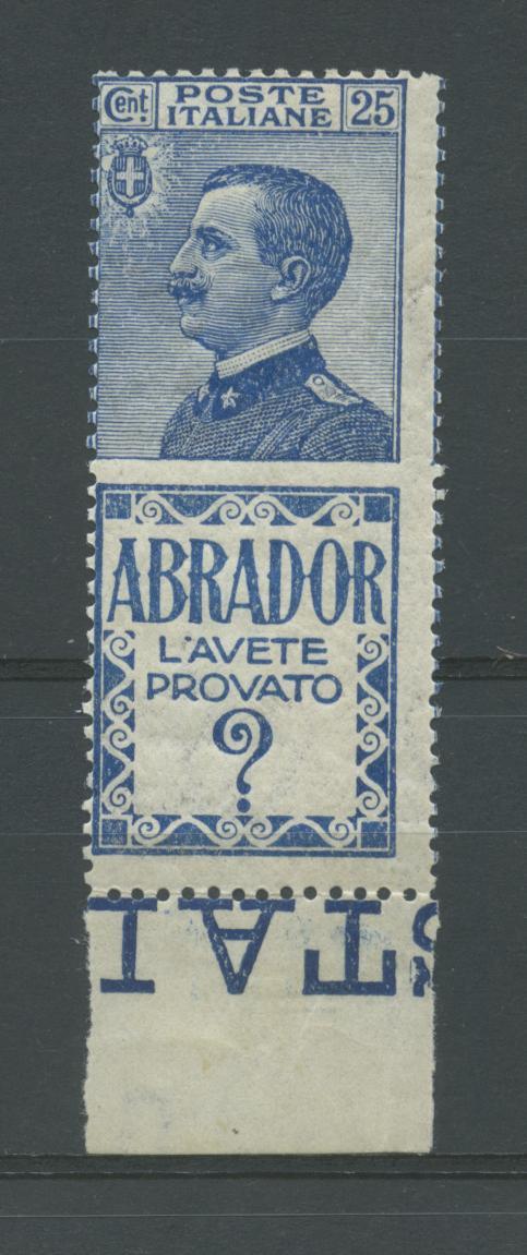 Scansione lotto: REGNO 1924 25C. ABRADOR 4 **