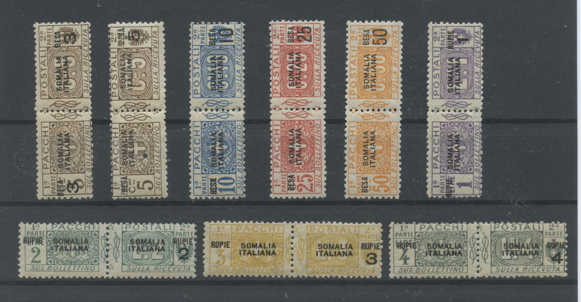 Scansione lotto: COLONIE SOMALIA 1923 PACCHI 9V. 5 **