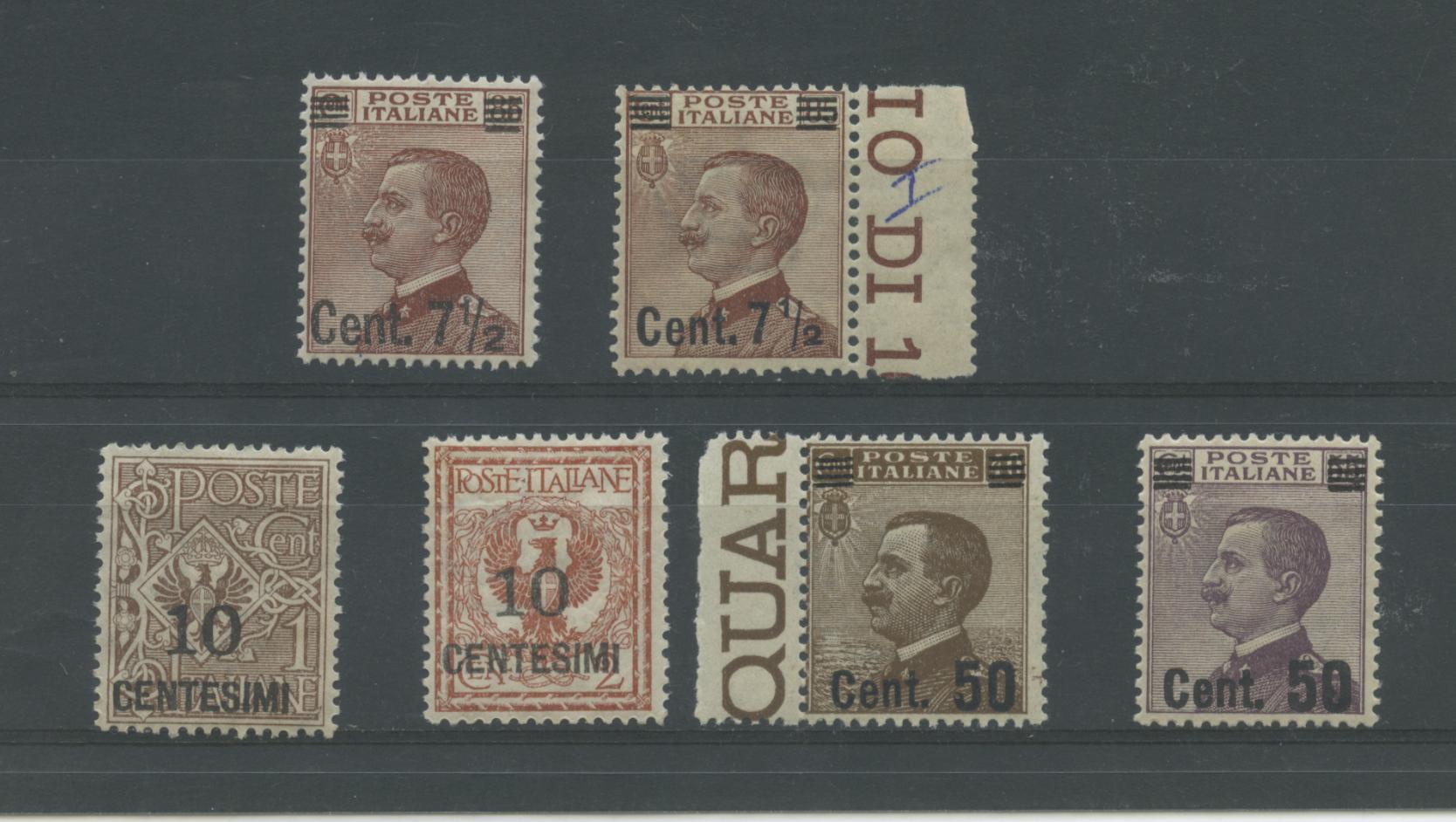 Scansione lotto: REGNO 1923/7 SOVR. 6V. 4 ** LUSSO