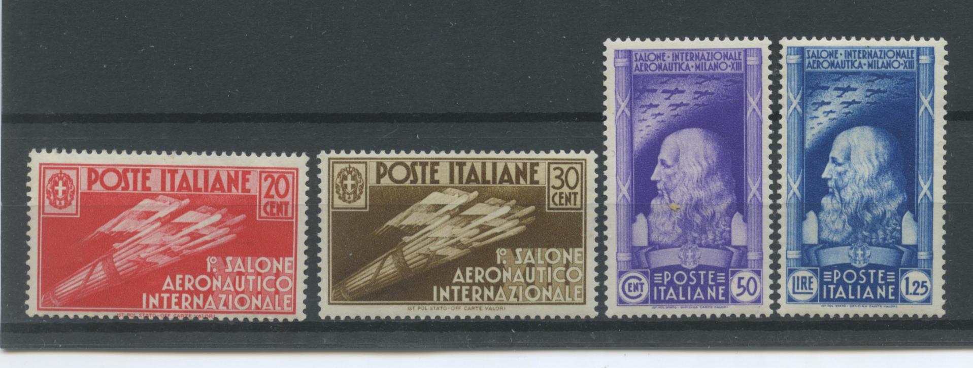 Scansione lotto: REGNO 1935 SALONE 4V. 5 ** CENTRATO CERT.