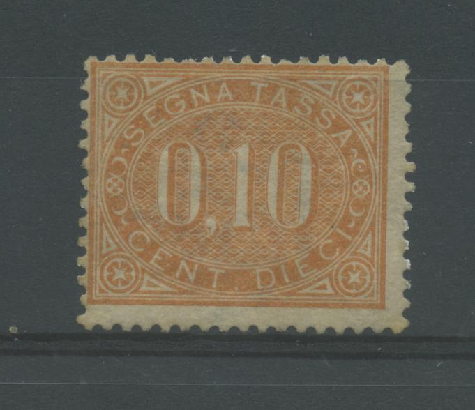 Scansione lotto: REGNO 1869 TASSE 10C. 2 **  CERT.