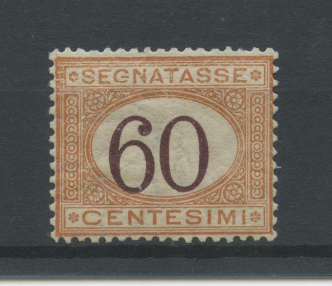 Scansione lotto: REGNO 1924 TASSE 60C. 3 ** CENTRATO