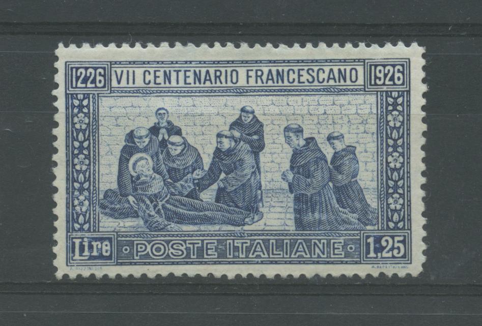 Scansione lotto: REGNO 1926 S. FRANCESCO RARO 3 ** LUSSO CERT.