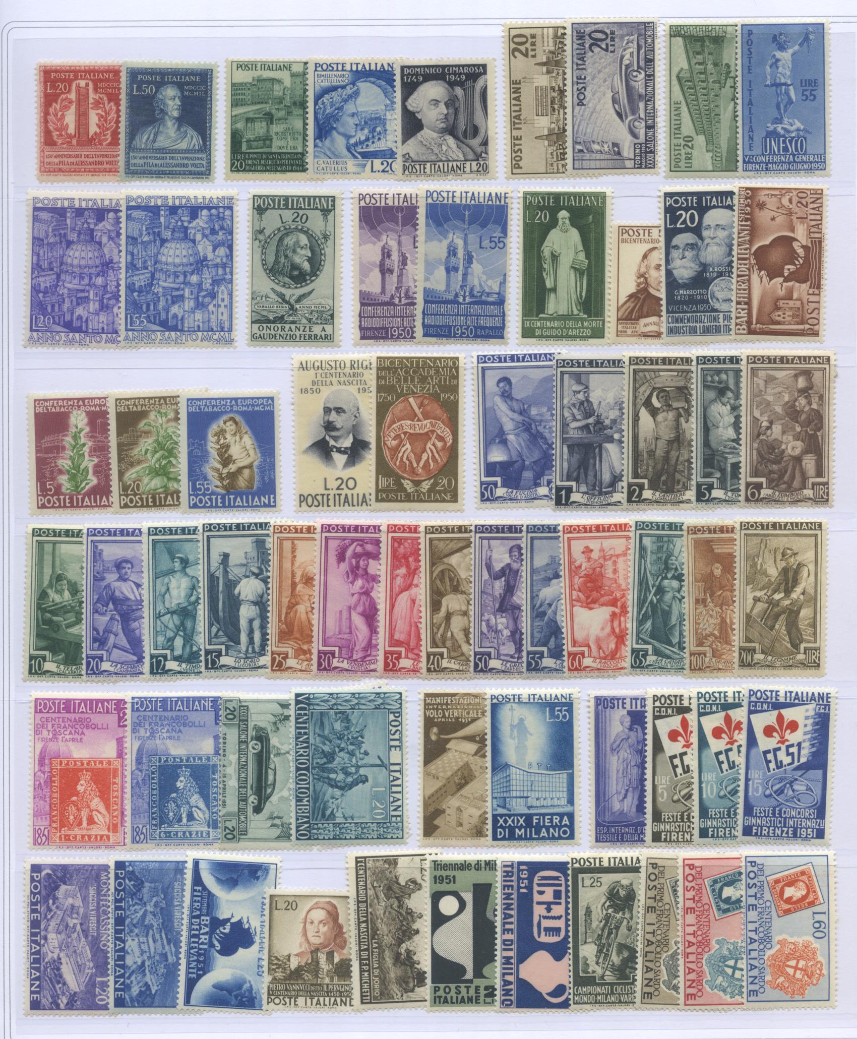 Scansione lotto: REPUBBLICA 1945/17 COLLEZIONE CPL. **