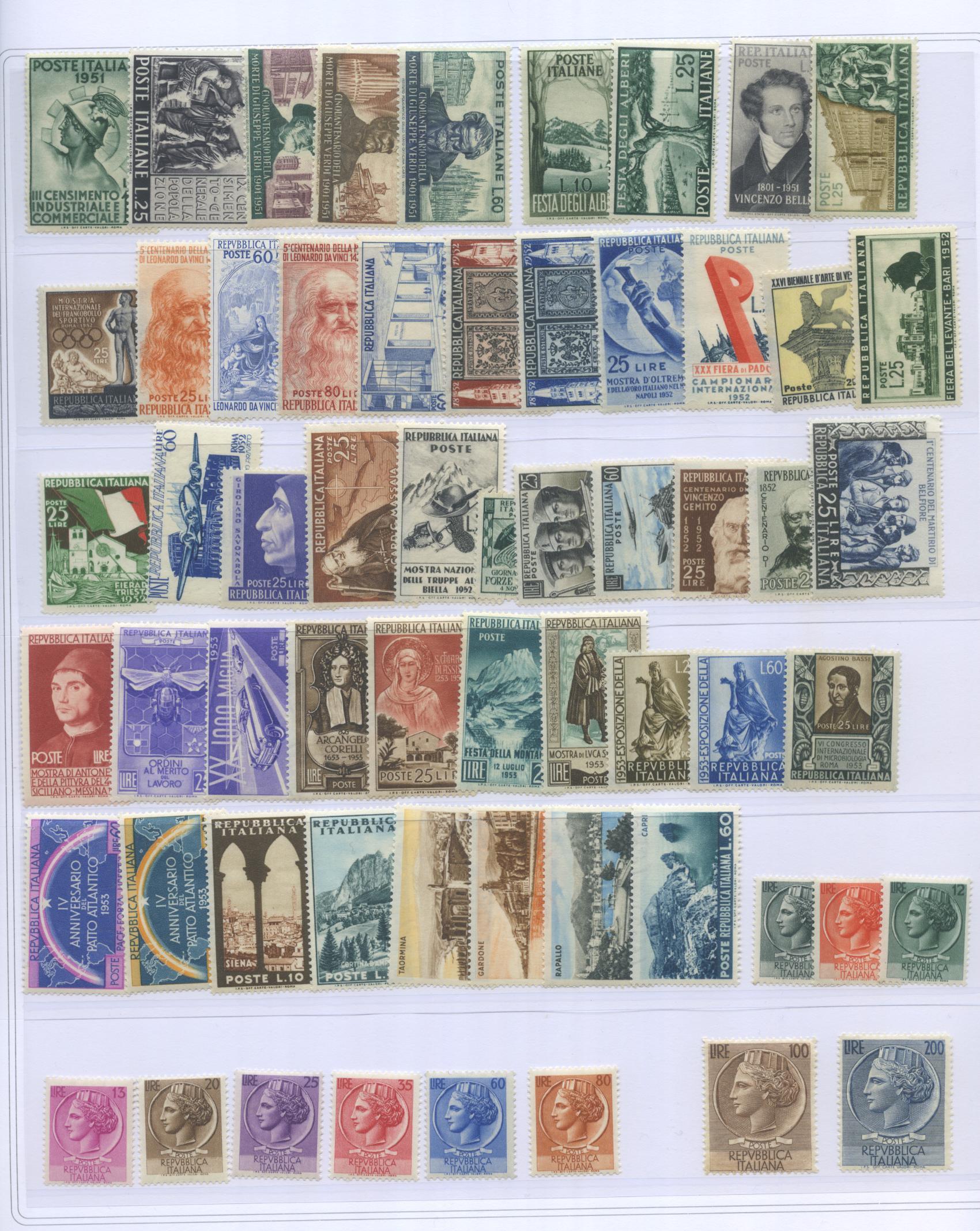 Scansione lotto: REPUBBLICA 1945/17 COLLEZIONE CPL. **