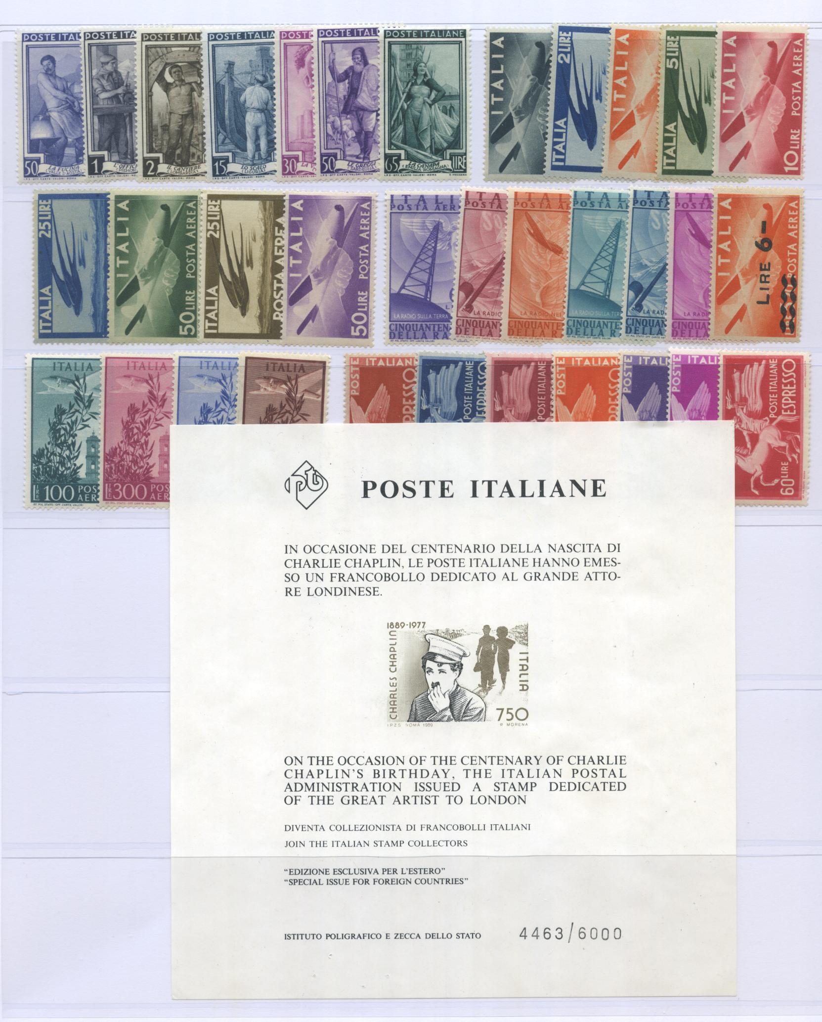 Scansione lotto: REPUBBLICA 1945/17 COLLEZIONE CPL. **