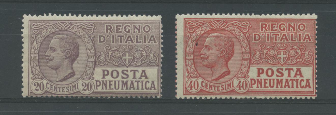 Scansione lotto: REGNO 1925 POSTA PNEUMATICA 2V. 2 **