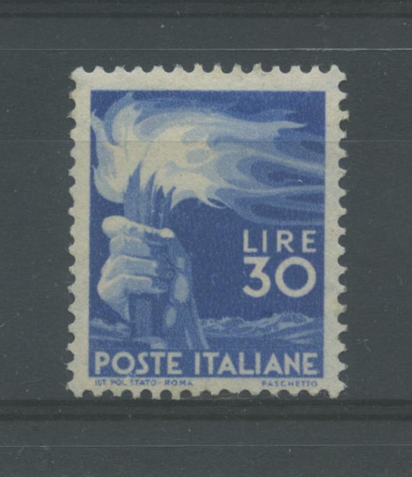 Scansione lotto: REPUBBLICA 1945 DEMOCRATICA L.30 2 ** LUSSO