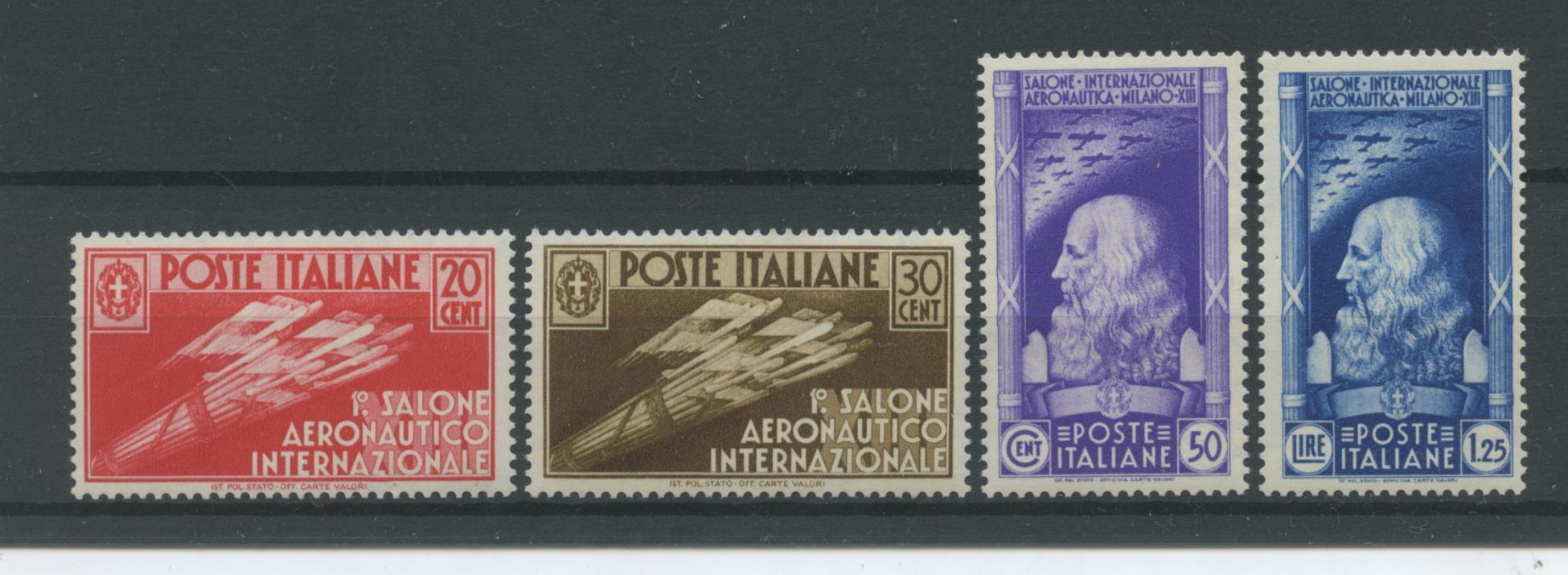 Scansione lotto: REGNO 1935 SALONE 4V. 8 ** CENTRATO CERT.