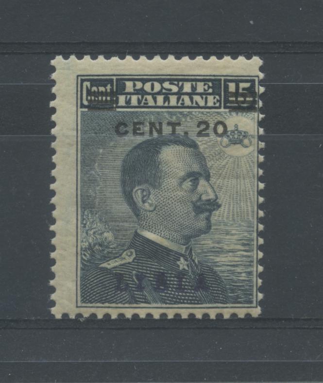 Scansione lotto: COLONIE LIBIA 1916 20C. SU 15C. 4 **