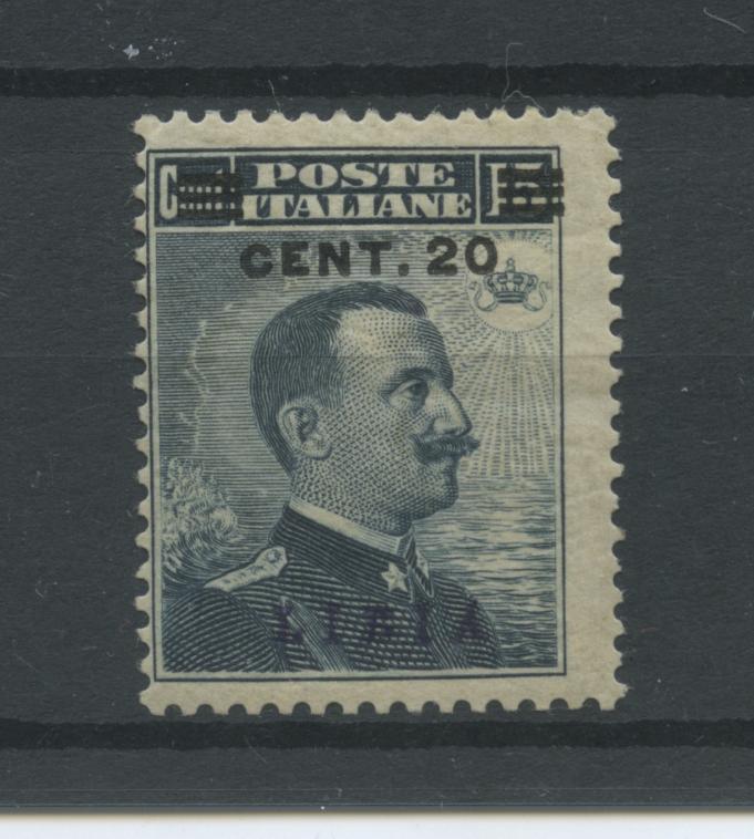 Scansione lotto: COLONIE LIBIA 1916 20C. SU 15C. 6 **