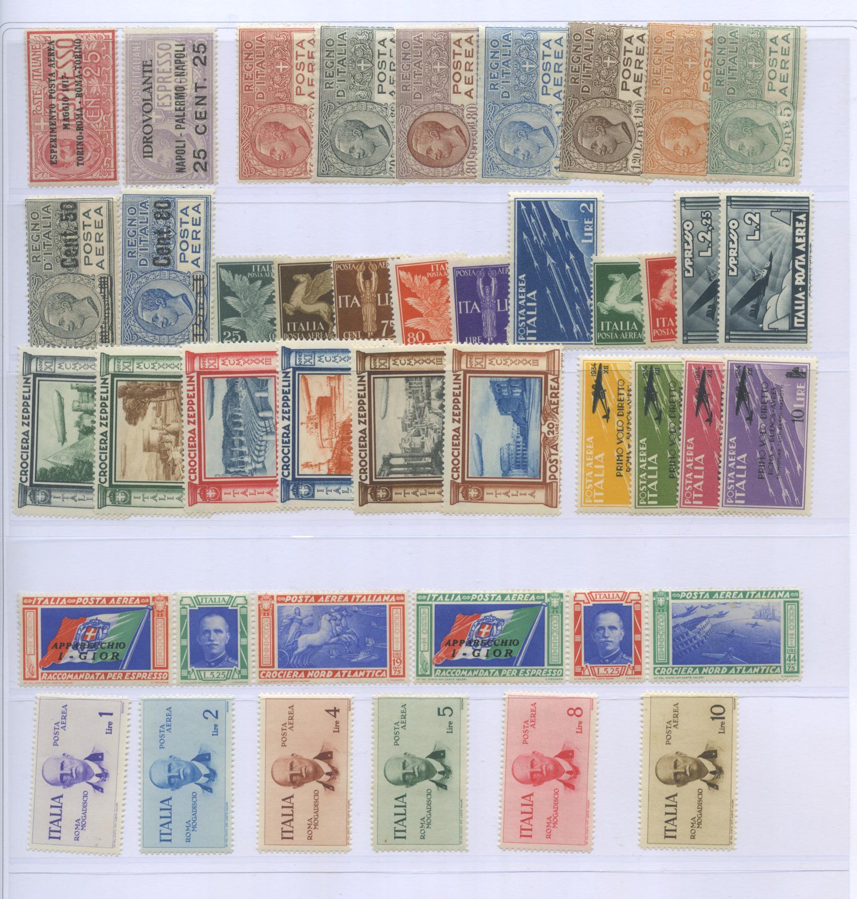 Scansione lotto: REGNO 1910/42 COLLEZIONE CPL.  (-4 SERIE) **