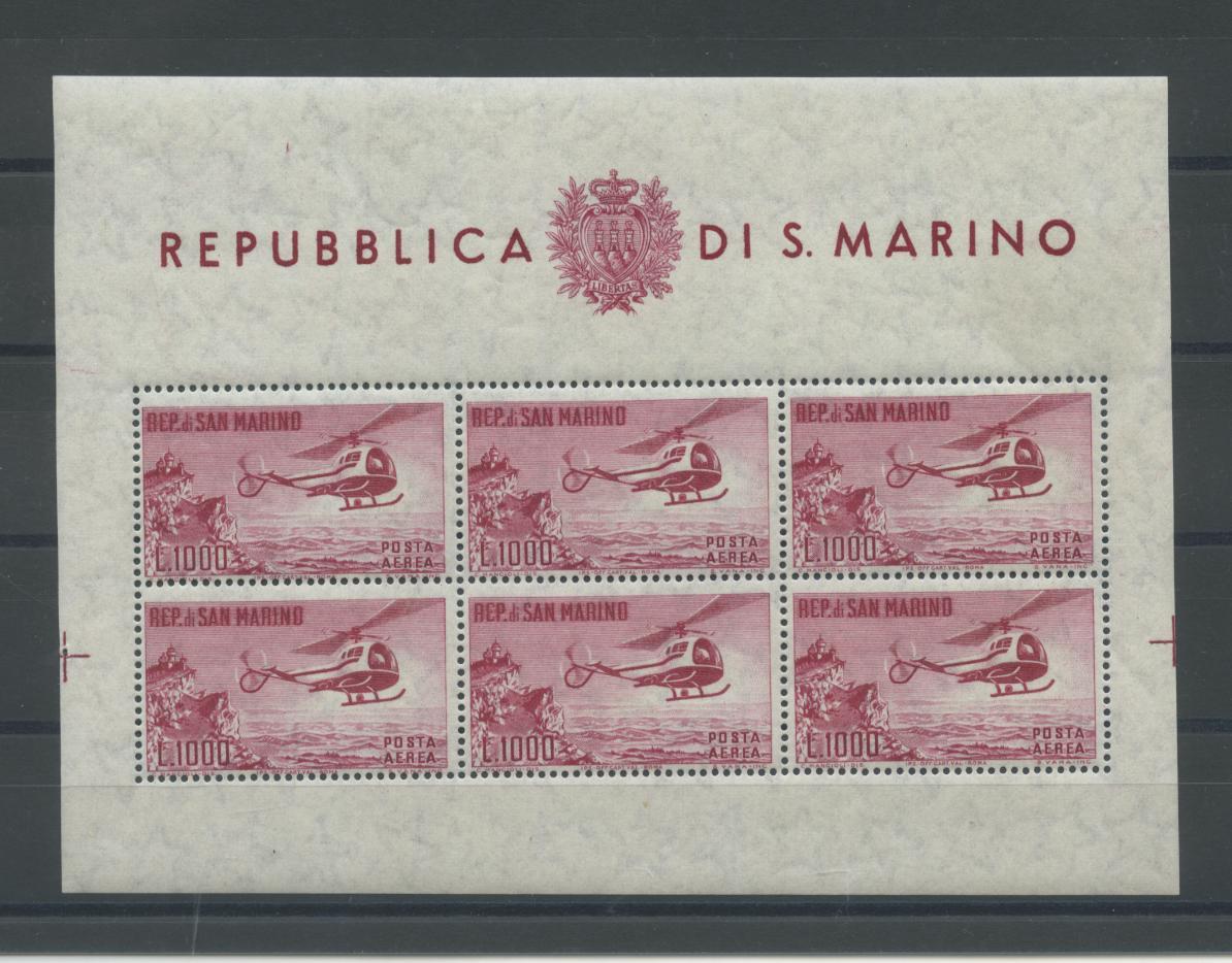 Scansione lotto: SAN MARINO 1961 B.F. ELICOTTERO **