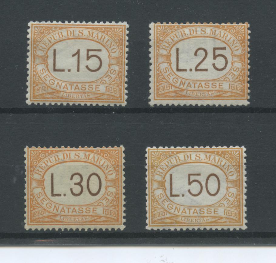 Scansione lotto: SAN MARINO 1927 TASSE 4V. *