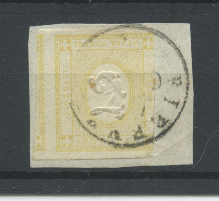 Scansione lotto: REGNO 1862 2C. GIALLO US.