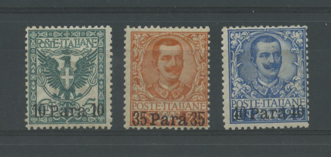 Scansione lotto: OCCUPAZIONI ALBANIA 1902 SOVR. 3V. **