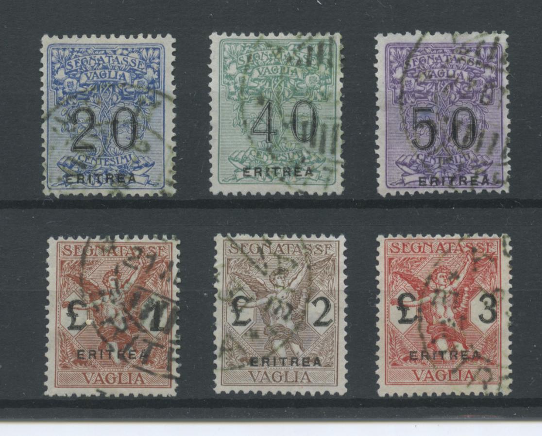 Scansione lotto: COLONIE ERITREA 1924 VAGLIA 6V. US.