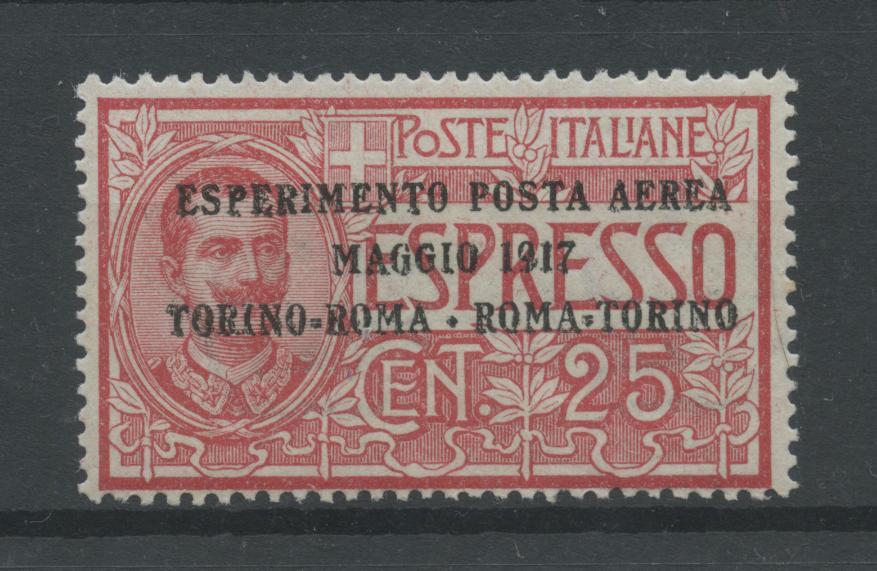 Scansione lotto: REGNO 1917 POSTA AEREA N.1 ** CENTRATO