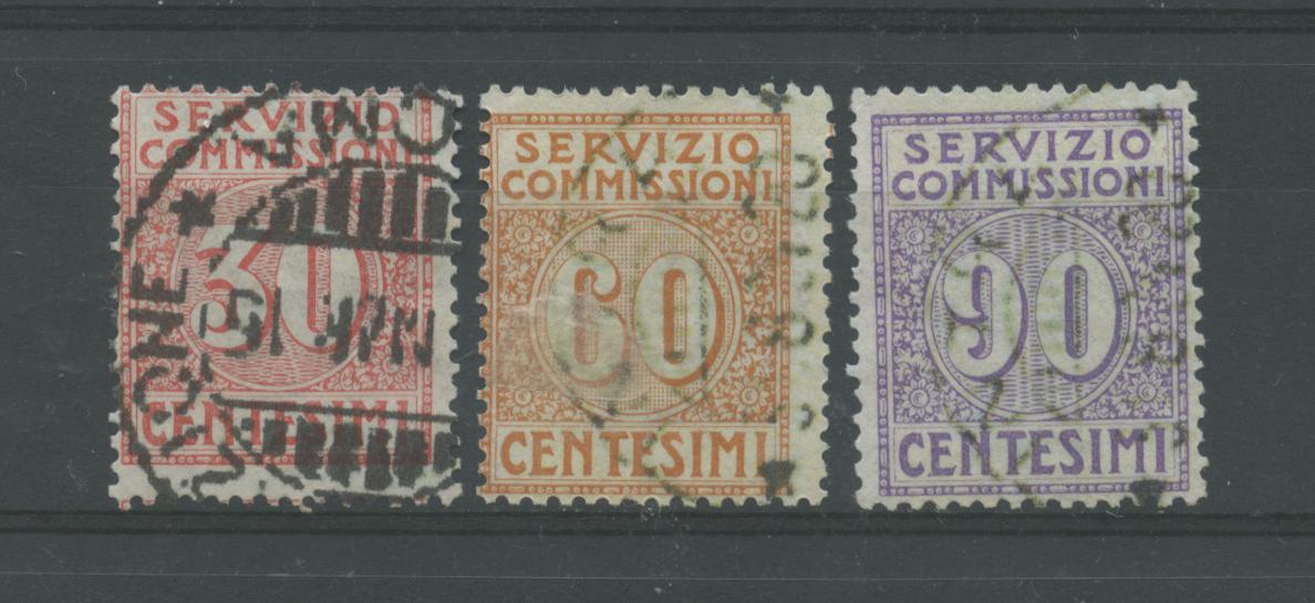 Scansione lotto: REGNO 1913 COMMISSIONI 3V. 2 US.