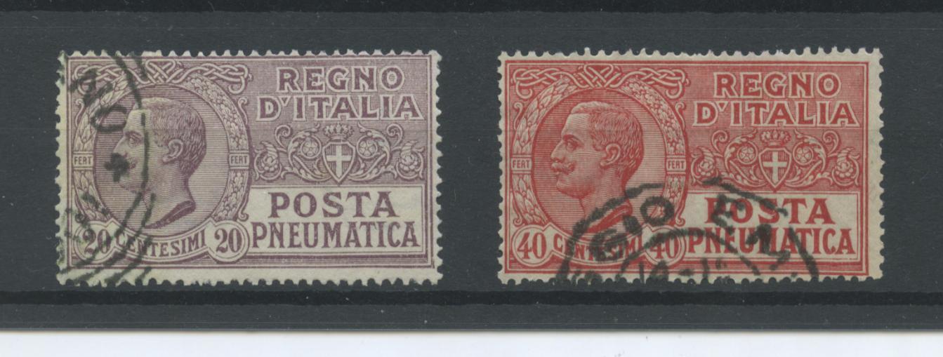 Scansione lotto: REGNO 1925 POSTA PNEUMATICA 2V. US.