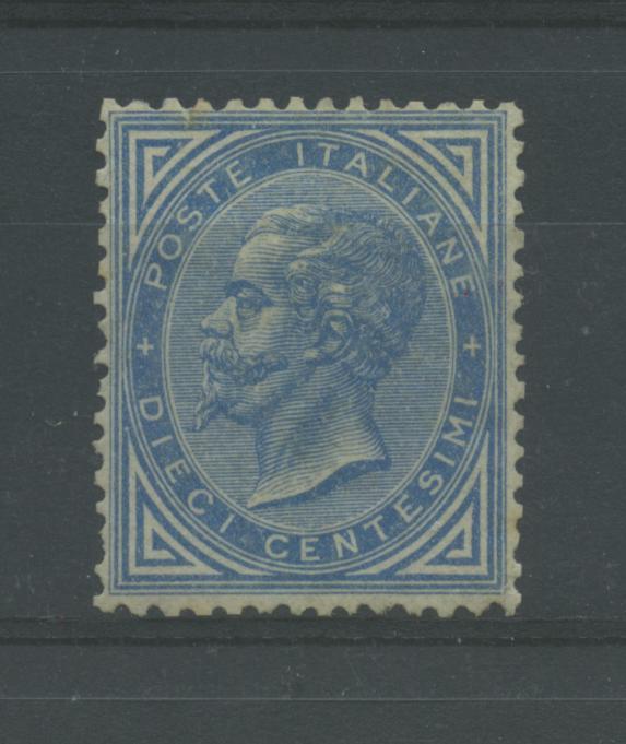 Scansione lotto: REGNO 1877 10C. AZZURRO 2 ** CENTRATO CERT.