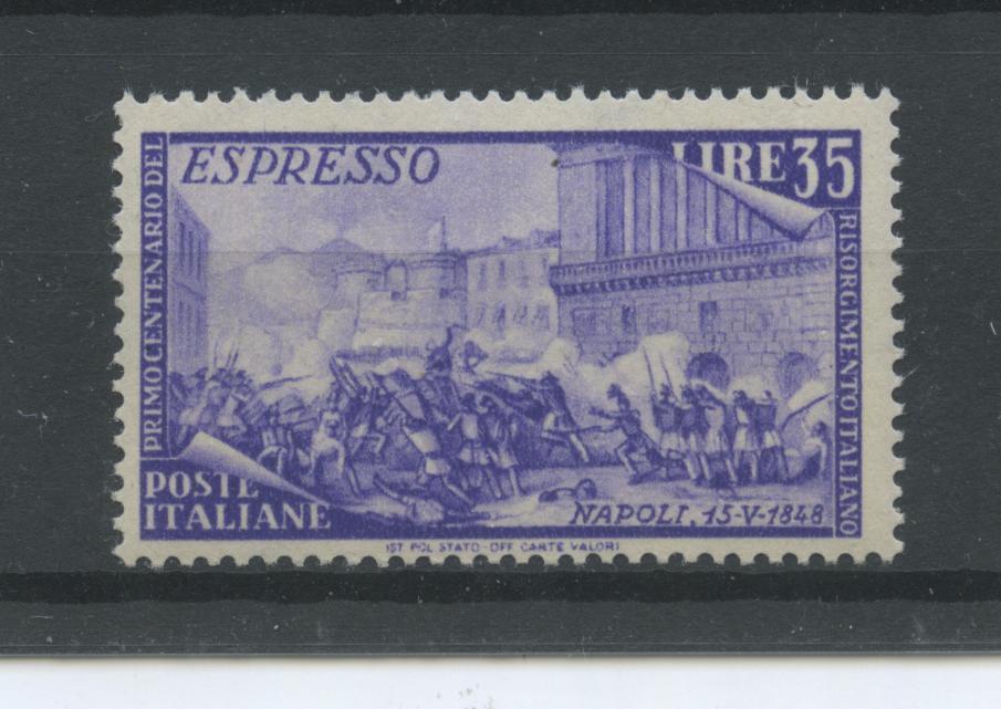 Scansione lotto: REPUBBLICA 1948 RISORGIMENTO L.35 ** LUSSO