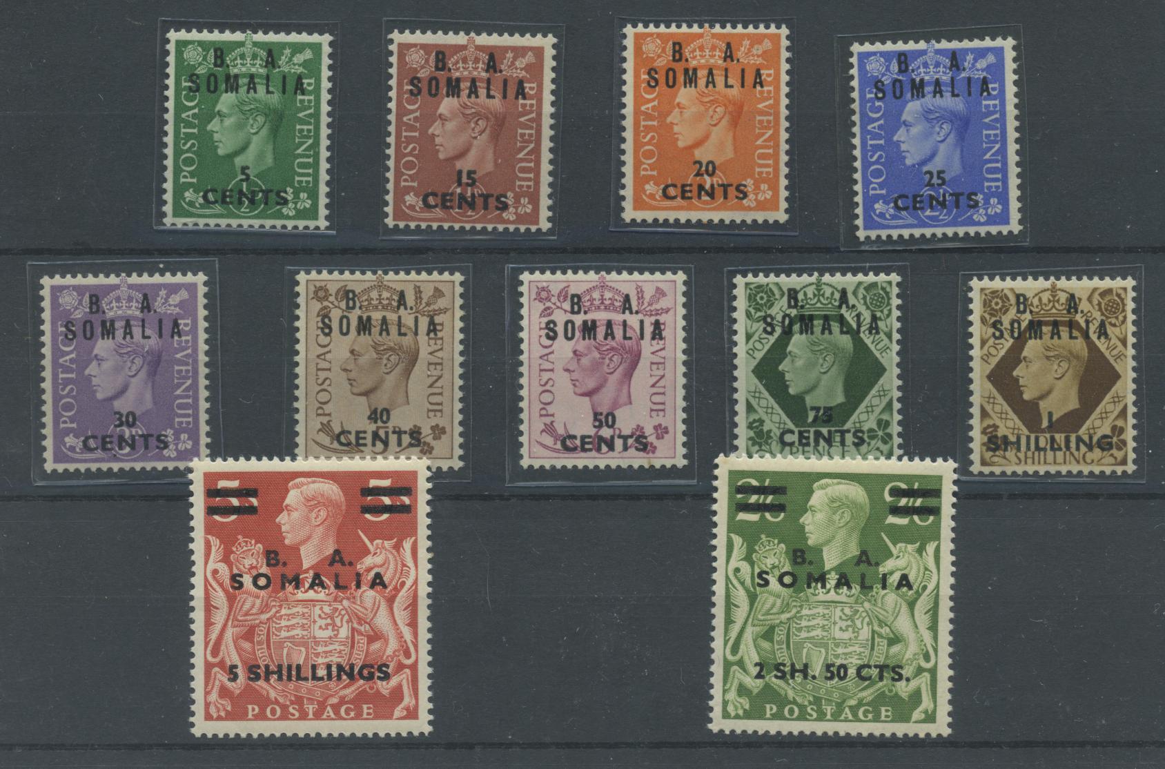 Scansione lotto: COLONIE SOMALIA 1950 SOVR. 13V. **