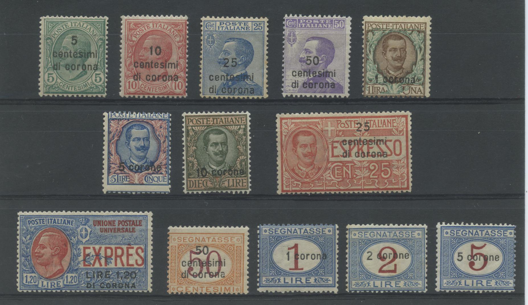 Scansione lotto: OCCUPAZIONI DALMAZIA 1919/22 CPL. 14V. 2 **