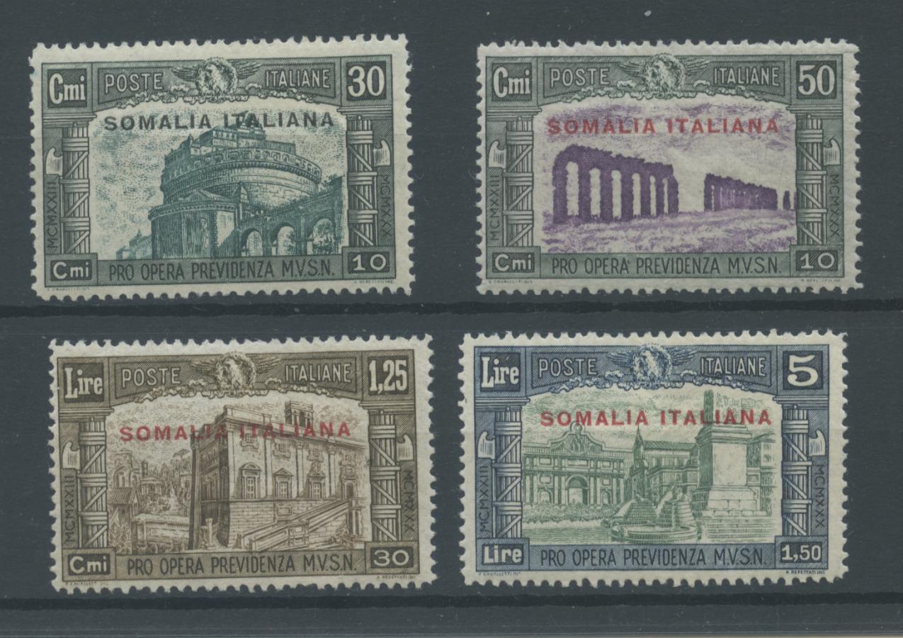 Scansione lotto: COLONIE SOMALIA 1930 MILIZIA III 4V. ** CENTRATO