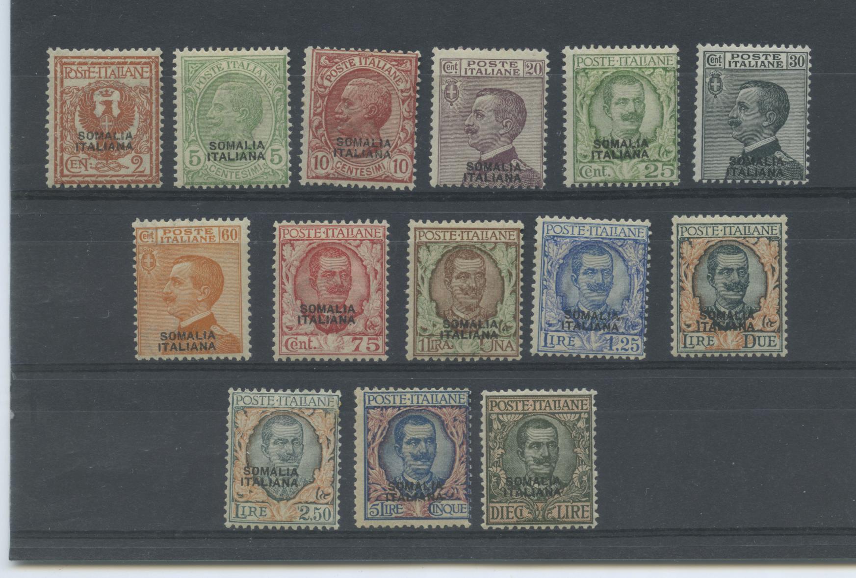 Scansione lotto: COLONIE SOMALIA 1926/30 SOVR. 14V. 3 **