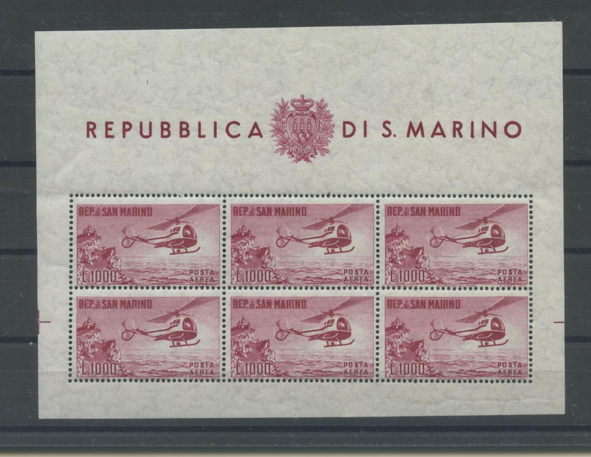 Scansione lotto: SAN MARINO 1961 B.F. ELICOTTERO 2 **