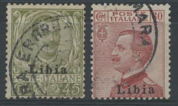 Scansione lotto: COLONIE LIBIA 1917/8 SOVR. 2V. US.